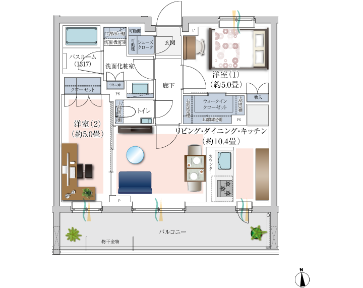 F TYPE 家具配置イメージ
