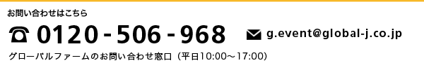 お問い合わせはこちら　グローバル・ファーム専用のお問い合わせ窓口（平日：10：00?17：00）：03-3851-1587