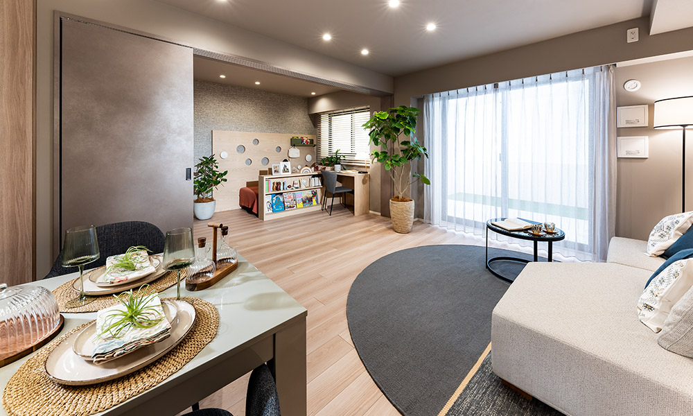 LIVING DINING KITCHEN