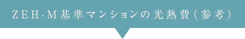 ZEH-M基準マンションの光熱費（参考）